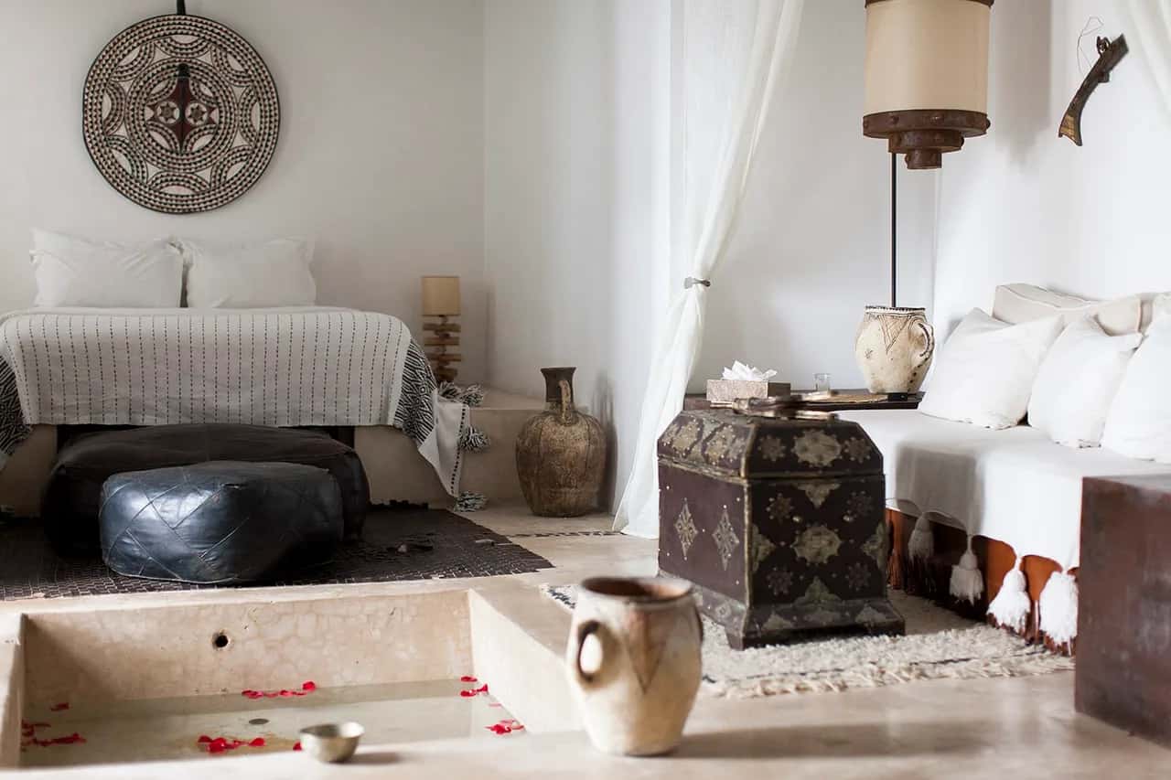 Saharan Atmospheric Room With Majestic Antique Door