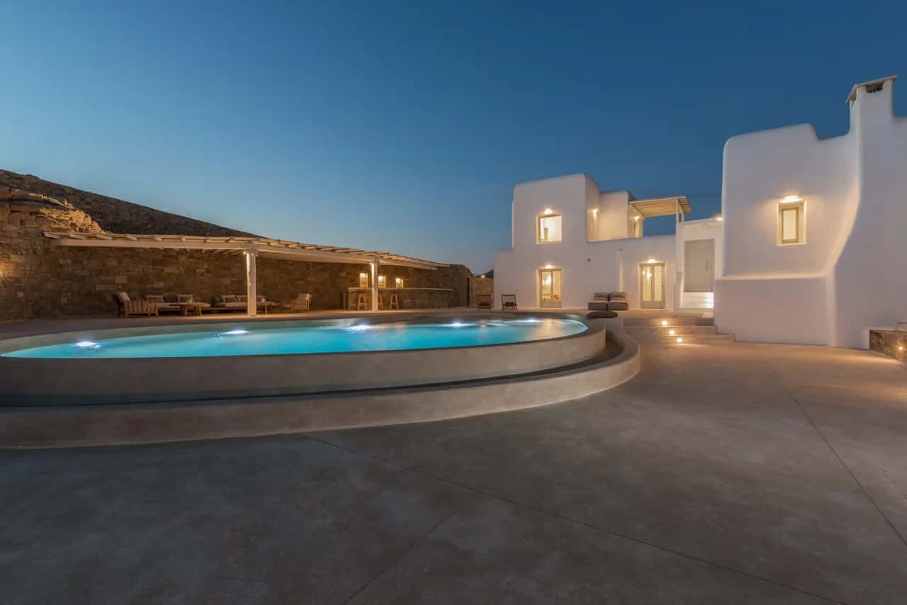 Mykonos Rückzugsort mit 7 Schlafzimmern und Blick auf die Ägäis