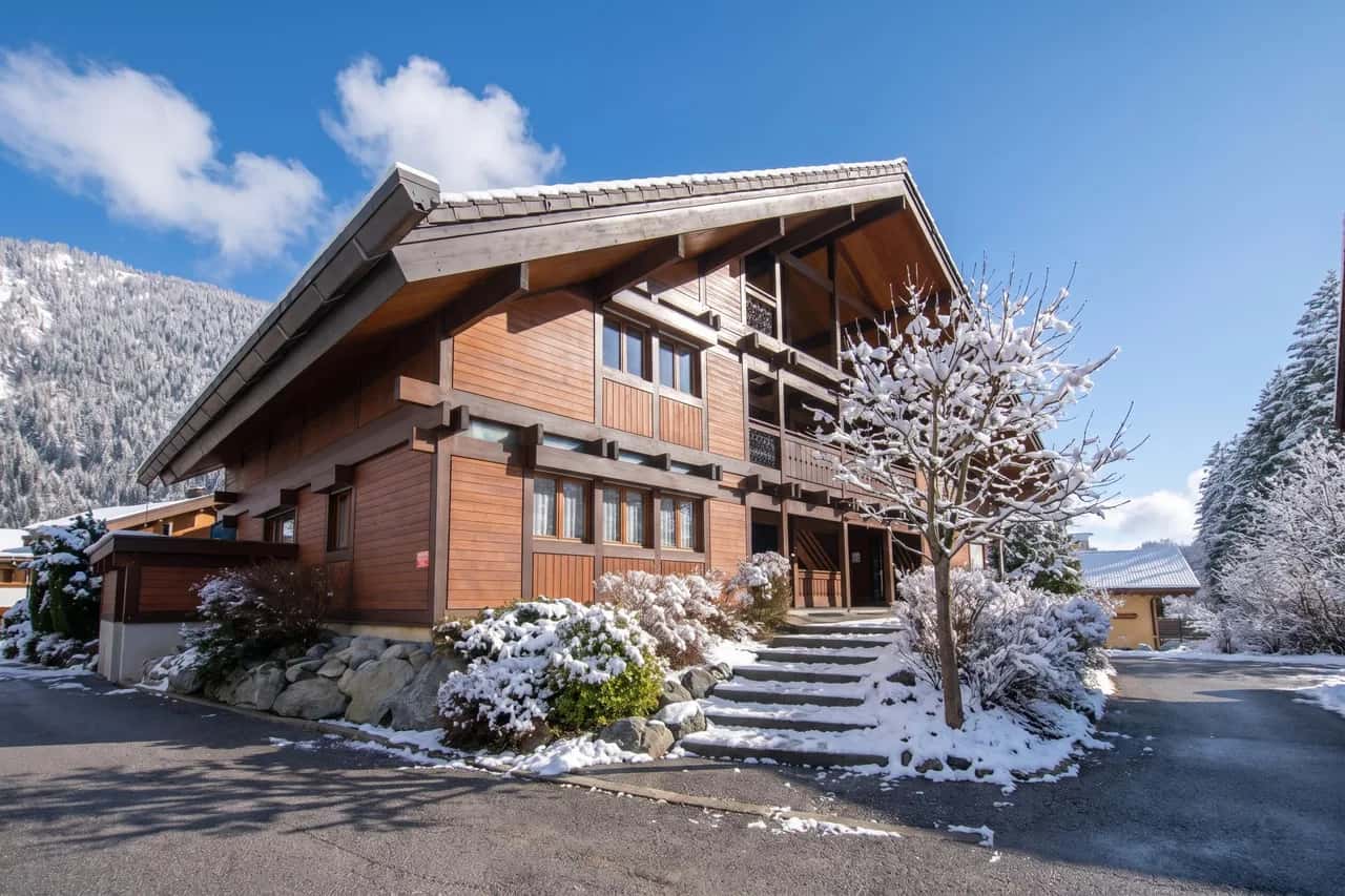 Chalet Chantey Mourry6 Balkon mit Bergblick