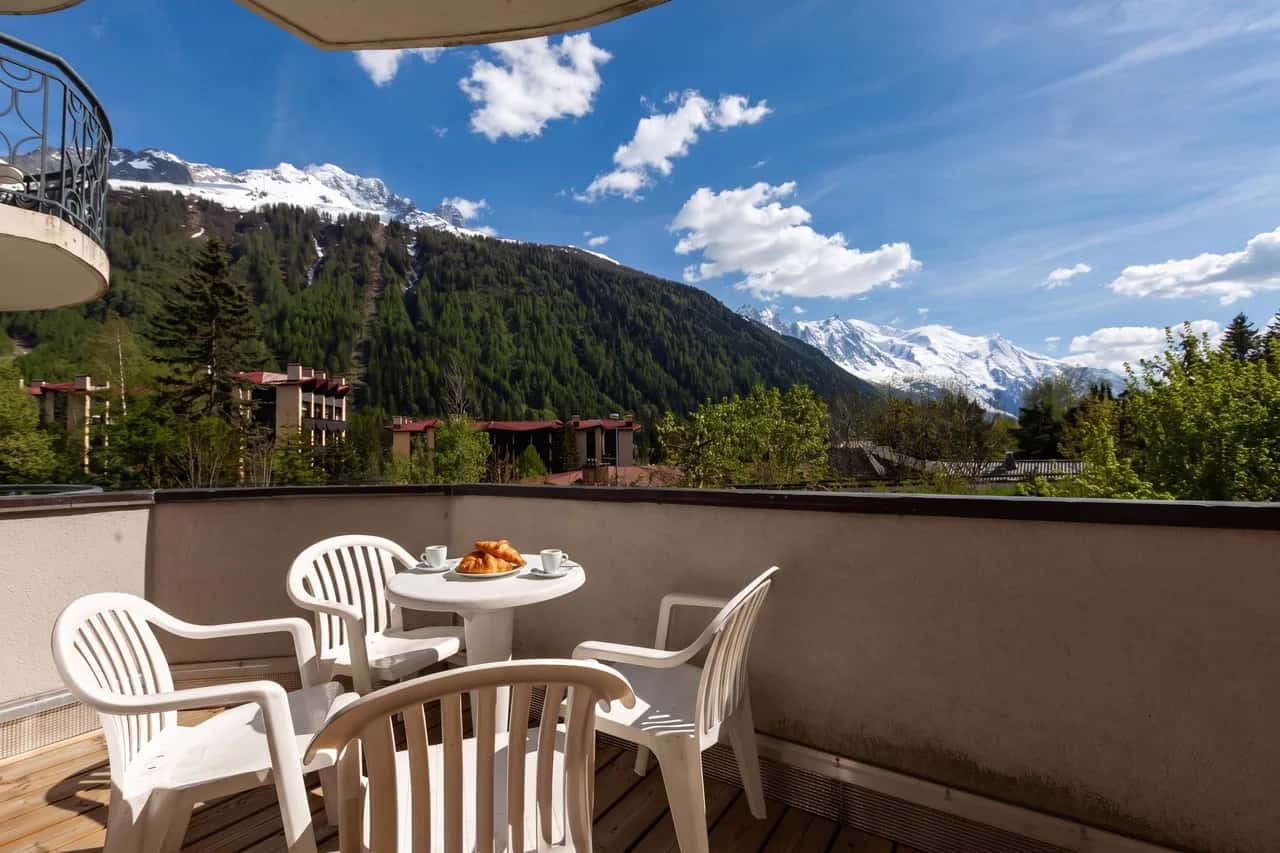 Le Cristal MB1 Vista Mont-Blanc, Piscina, Sauna Privada y Estacionamiento