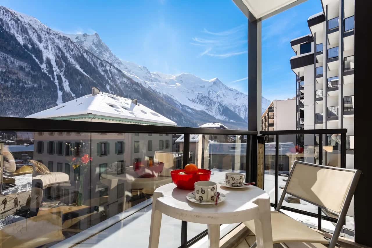 Apt L'Outa 209 Vista Central Mont Blanc Estacionamiento