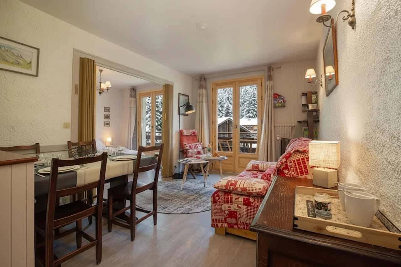 Résidence le Chardonnet G 1BR pour 4 avec piscine partagée & vues panoramiques