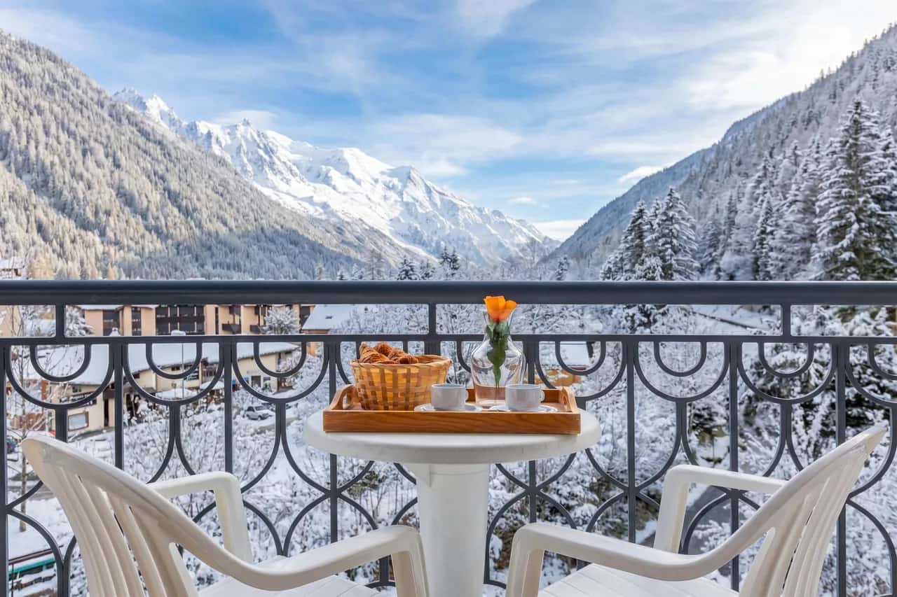 Vista al Mont Blanc con sauna privada
