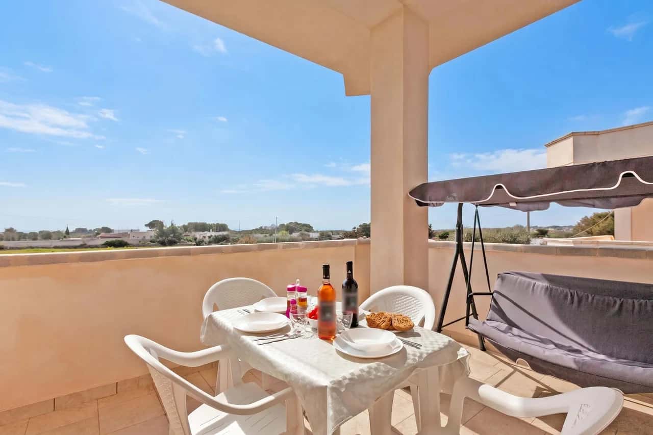 Le Bianche Apt 4 - terrace near the Sea