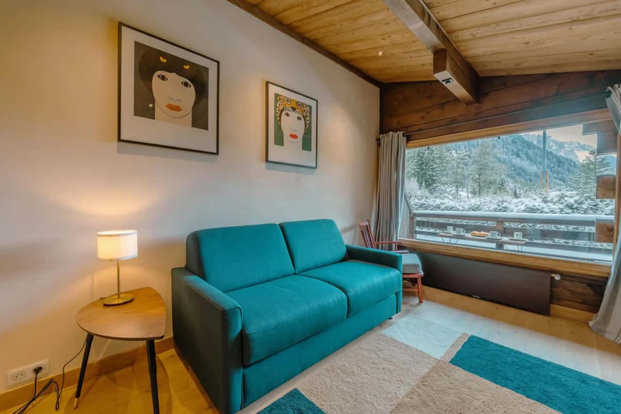Améthystes B13 Esquí en/Ski Out con Piscina Compartida en Argentière-Chamonix