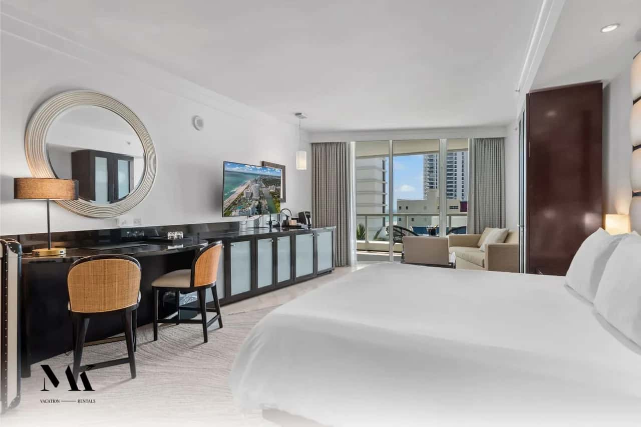 FontaineBleau | Balcony w/ Ocean + Bay/City View
