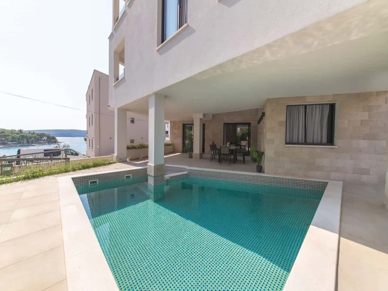 Modern Beachfront Villa With Pool And Gym