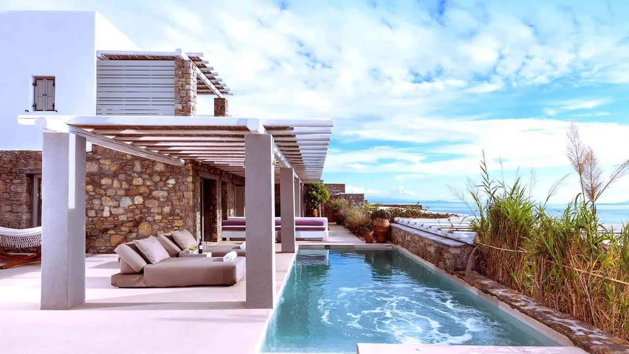 Elegant Villa With Magnificent Sea Views Over The Aegean Archipelago