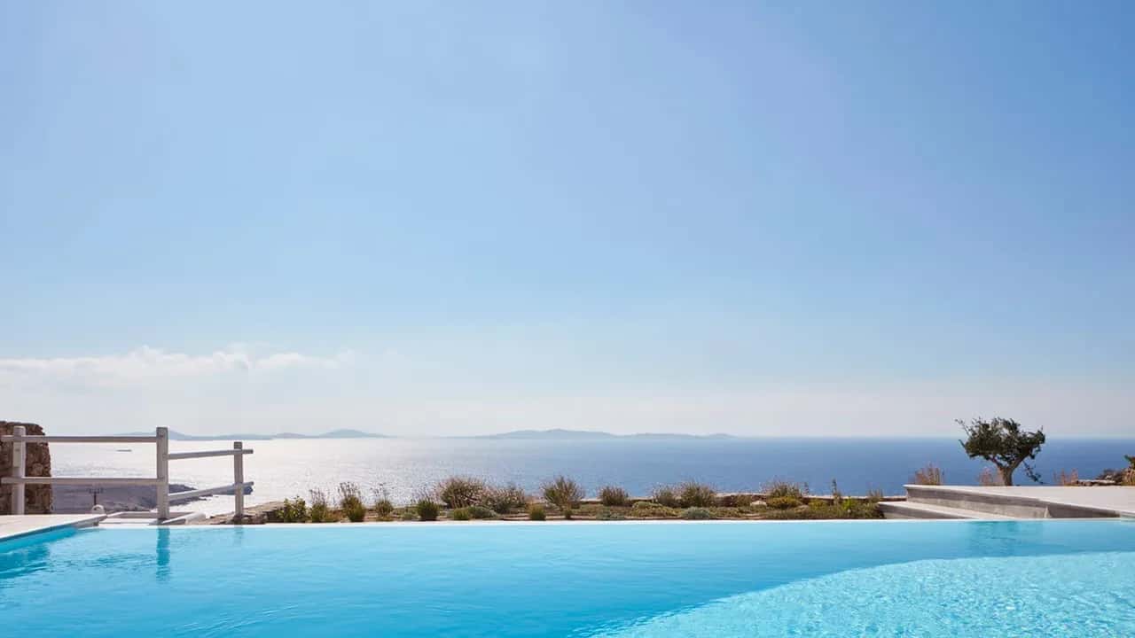 White And Chic Luxury Villa With Priceless Sunset Views