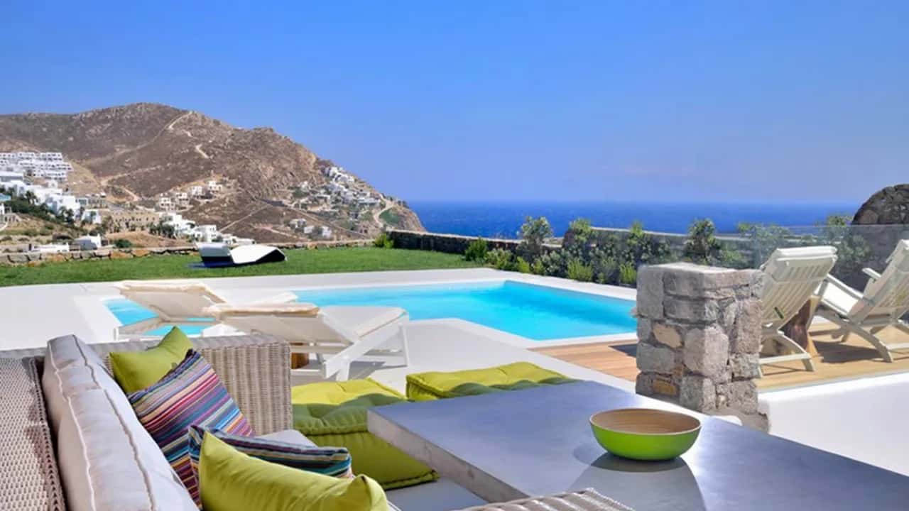 Mykonos Villa In Premium Location With A View To Infinite Blue