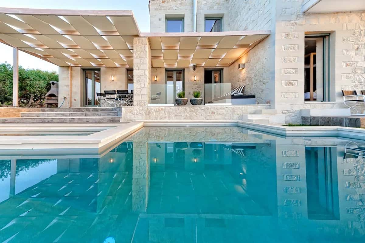 GORGEOUS LUXURY VILLA AMIDST OLIVE TREES, AROMATIC PLANTS, AND FRUIT TREES