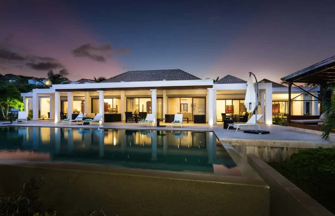 Ocean View Mansion with Private Pool in Saint Martin