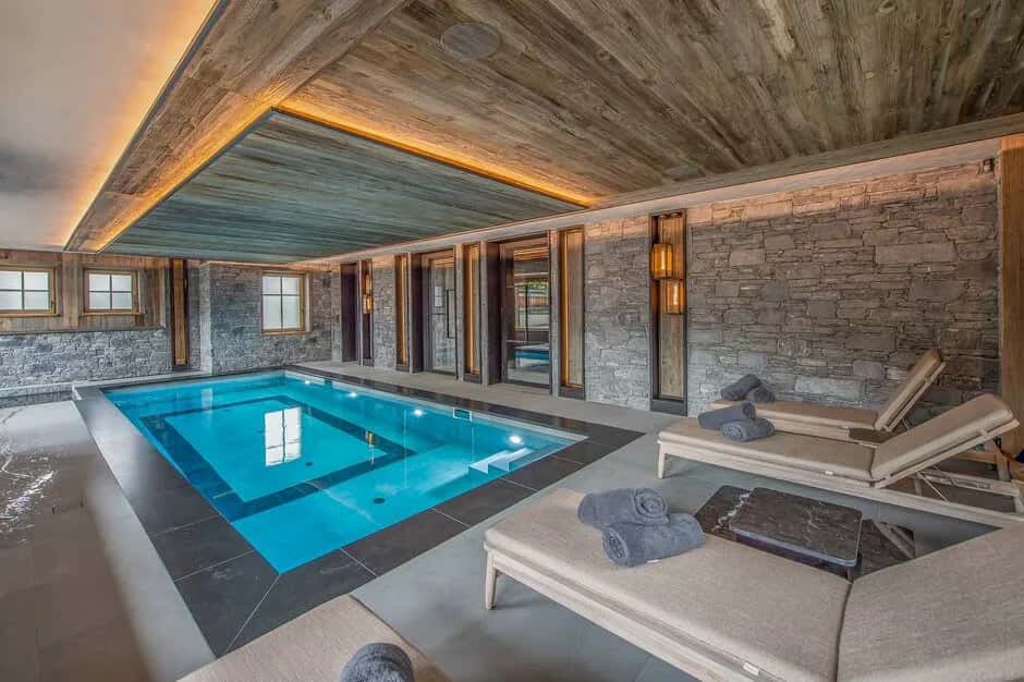 Chalet de Luxe à Megève Avec Piscine et Spa