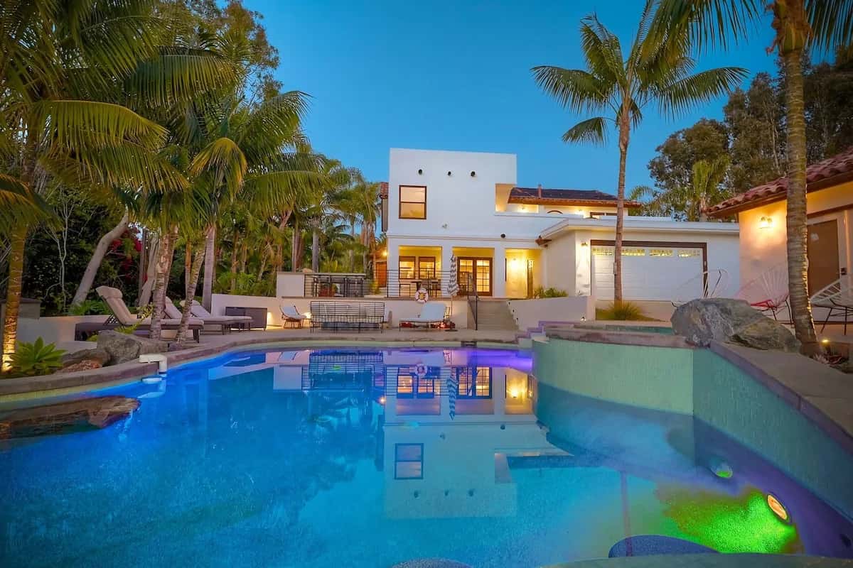 Ocean View Villa with Heated Pool in San Diego