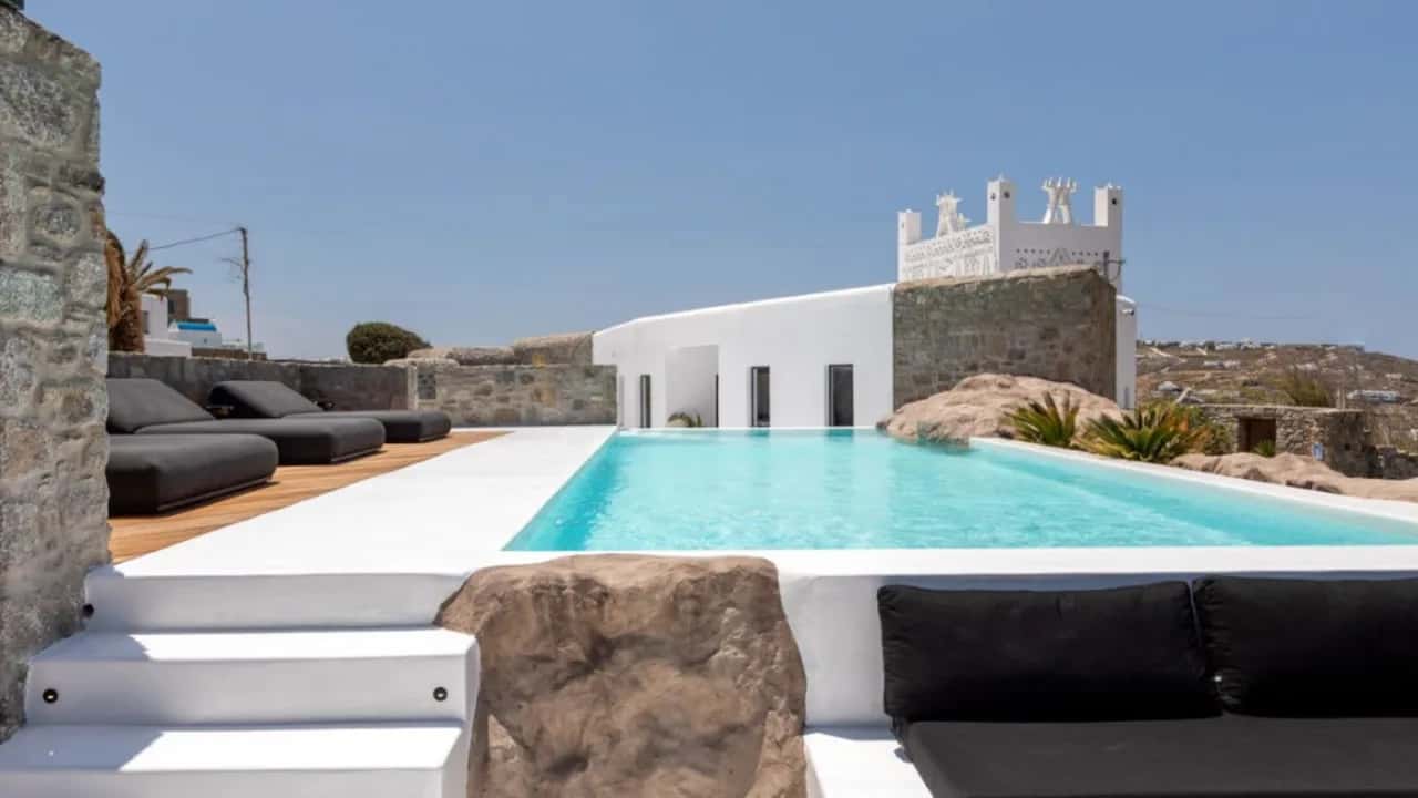 Sleek Mykonos Villa With Infinity Pool