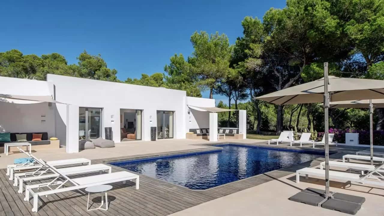 Sleek Villa Overlooking Ibiza Town