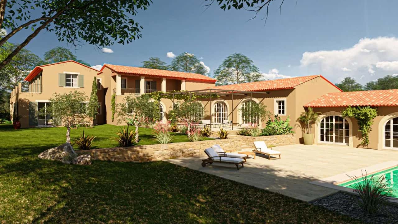 Expansive Terrace Overlooking Peaceful Hills