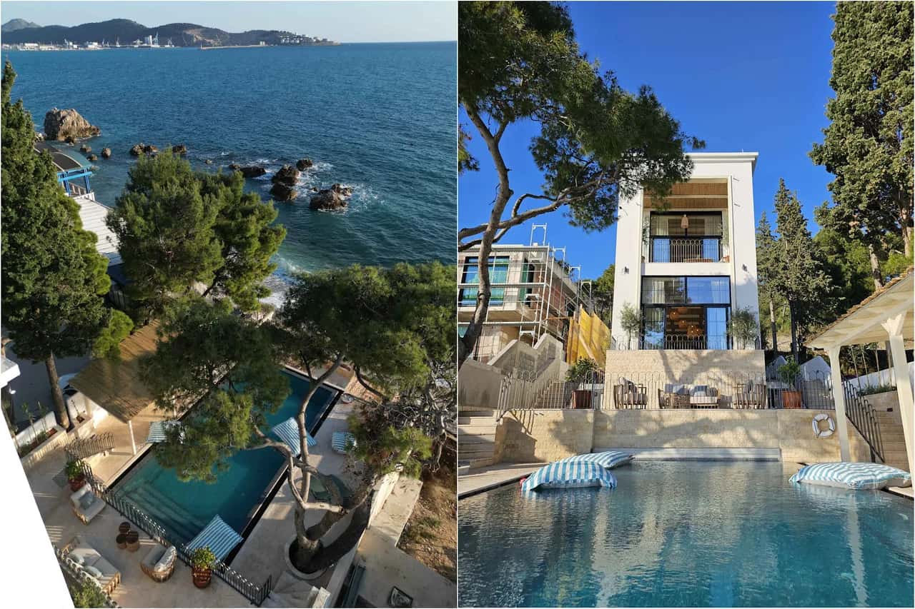 Luxuriöse Villa am Meer mit Pool und Strandzugang