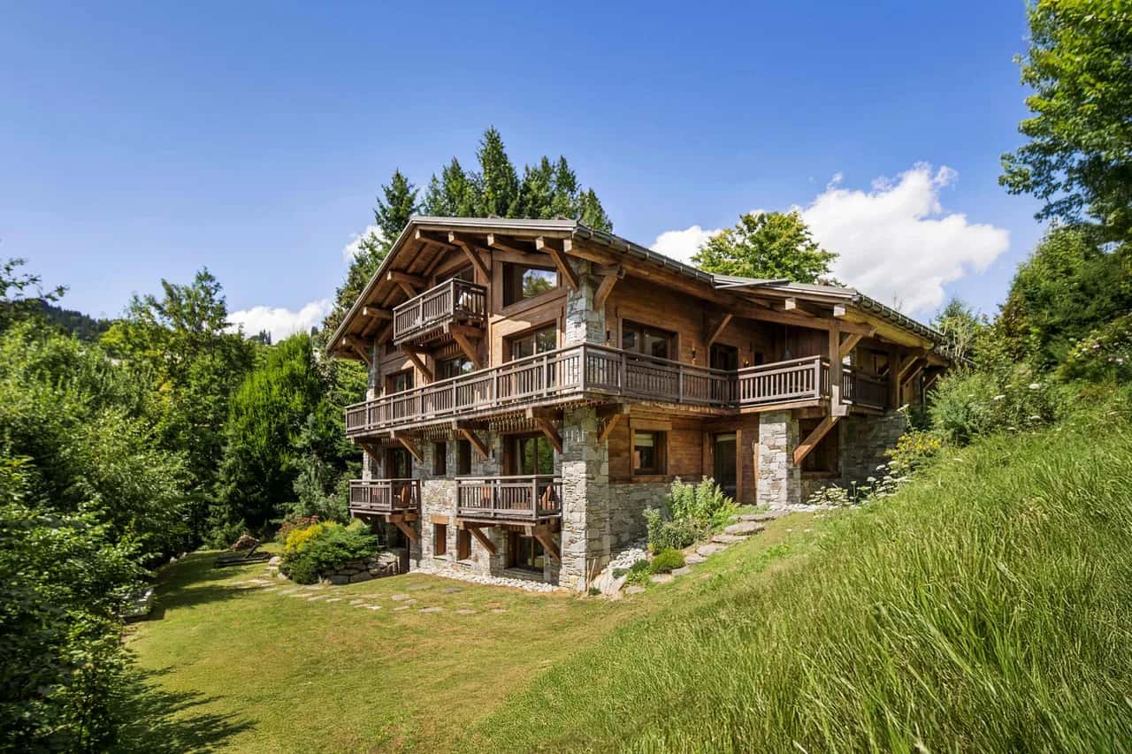 Luxuriöses Chalet, Sauna, Kino, Mont-Blanc-Blick in Megève