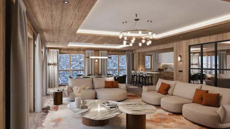 Stylish Alpine Getaway With Fireplace and Sauna