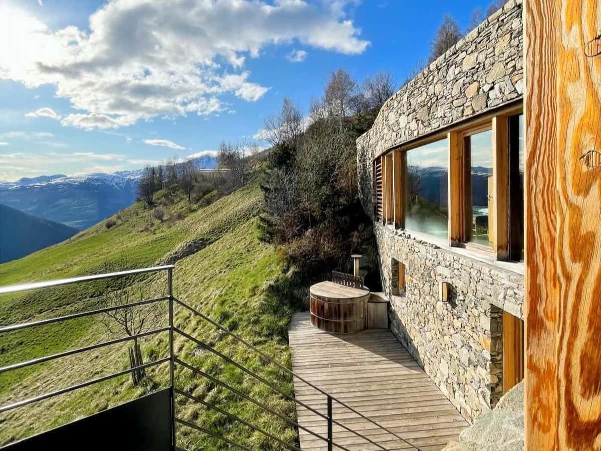 Bright Chalet Overlooking Alpine Mountain Views