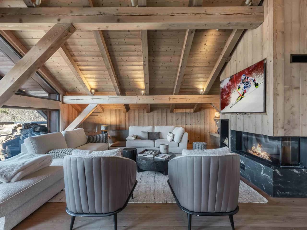 Stilvolles Alpenhaus in der Nähe der Pisten