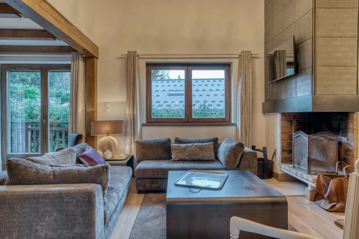 Appartement au Centre de Megève Avec Ambiance Cheminée