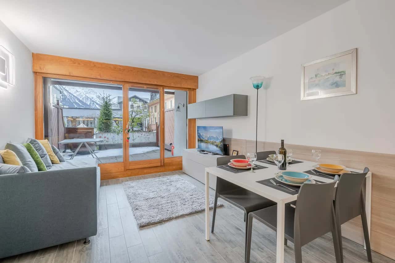 Modernes Chamonix-Apartment mit Bergblick