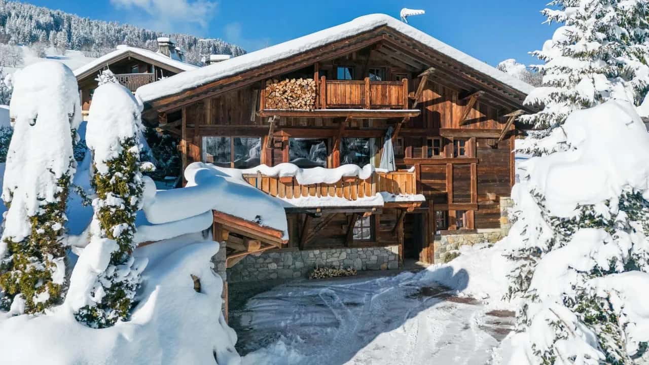 Chalet Scénique avec Vue sur le Mont Blanc