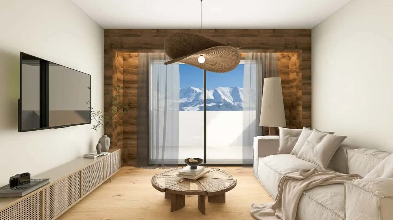 Refined Mountain Apartment With Wellness Area