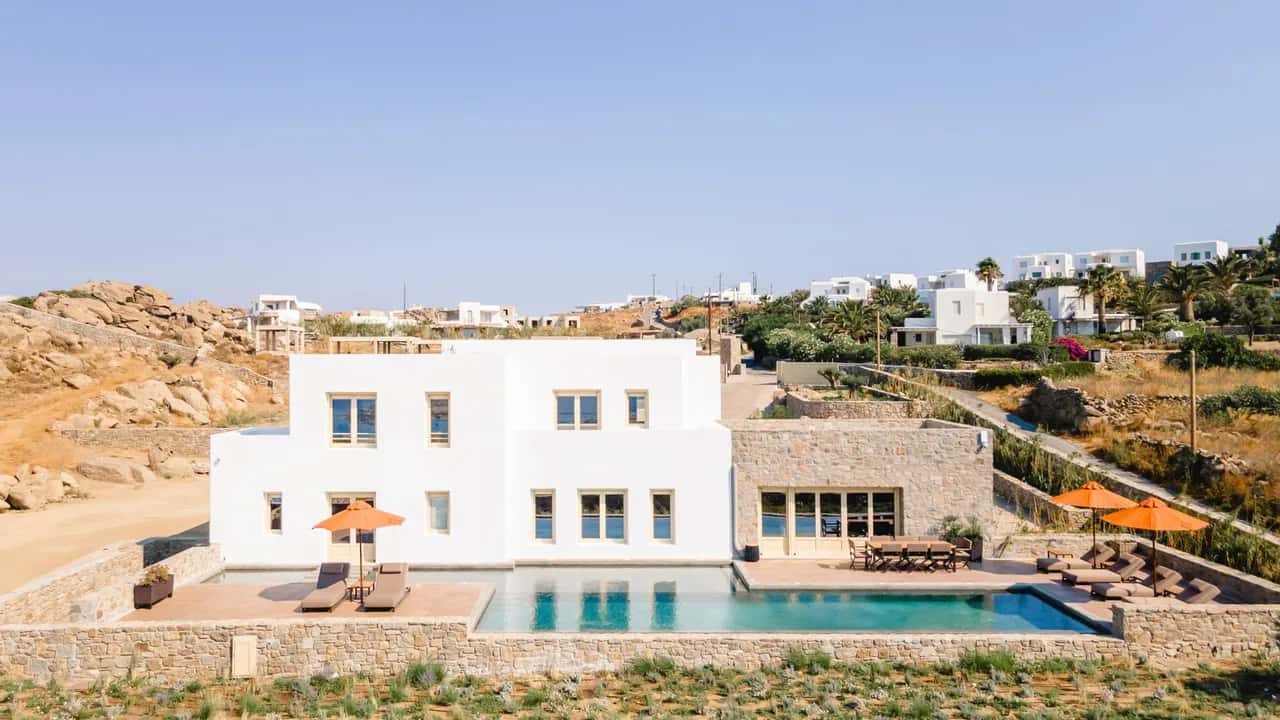 Three Bedroom Mykonos Retreat With Pool