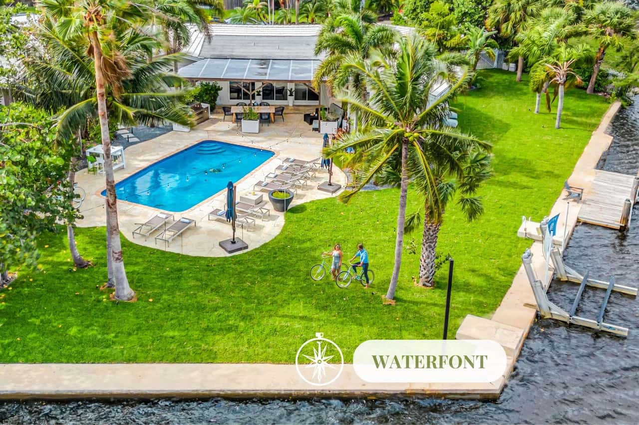Waterfront Heated Pool Villa in Fort Lauderdale