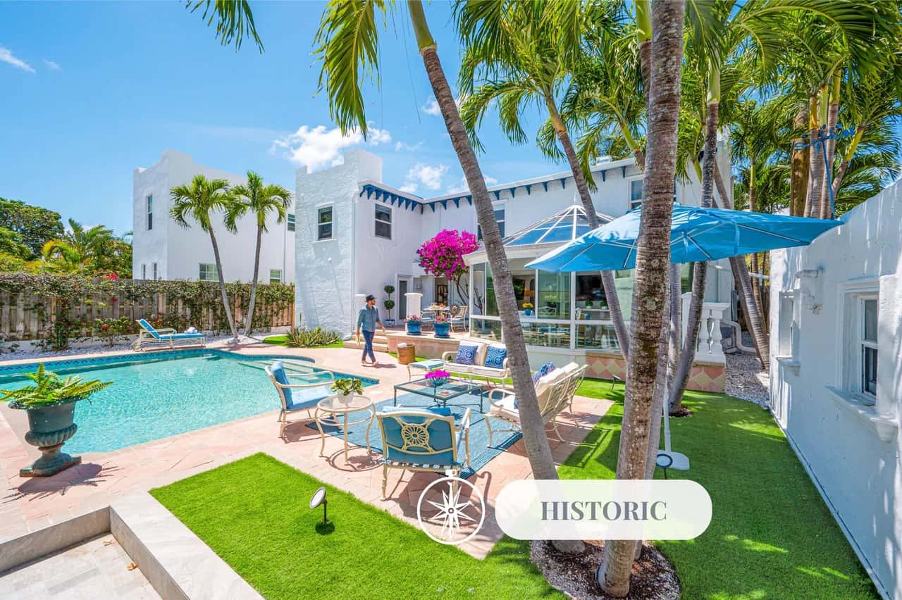 Historical Residence with Heated Pool in Palm Beach