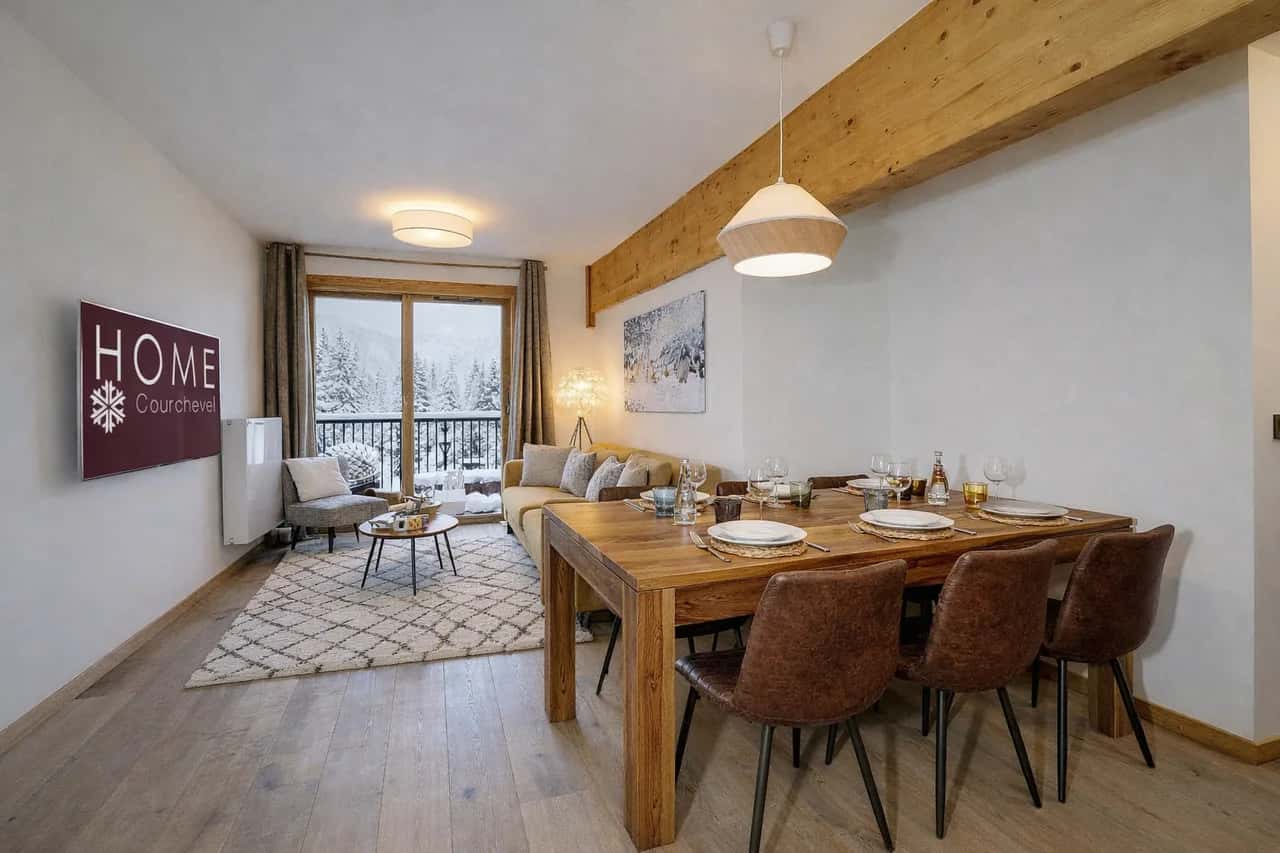 Mountain View Three Bedroom Apartment in French Alps