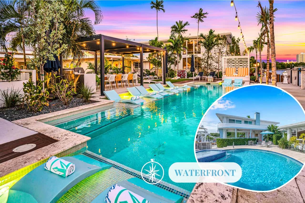 Waterfront Compound with Two Heated Pools in Fort Lauderdale