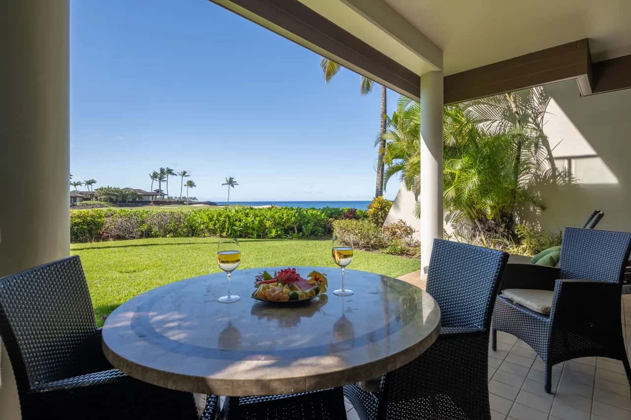 Mauna Lani Point, stunning sunset and ocean views