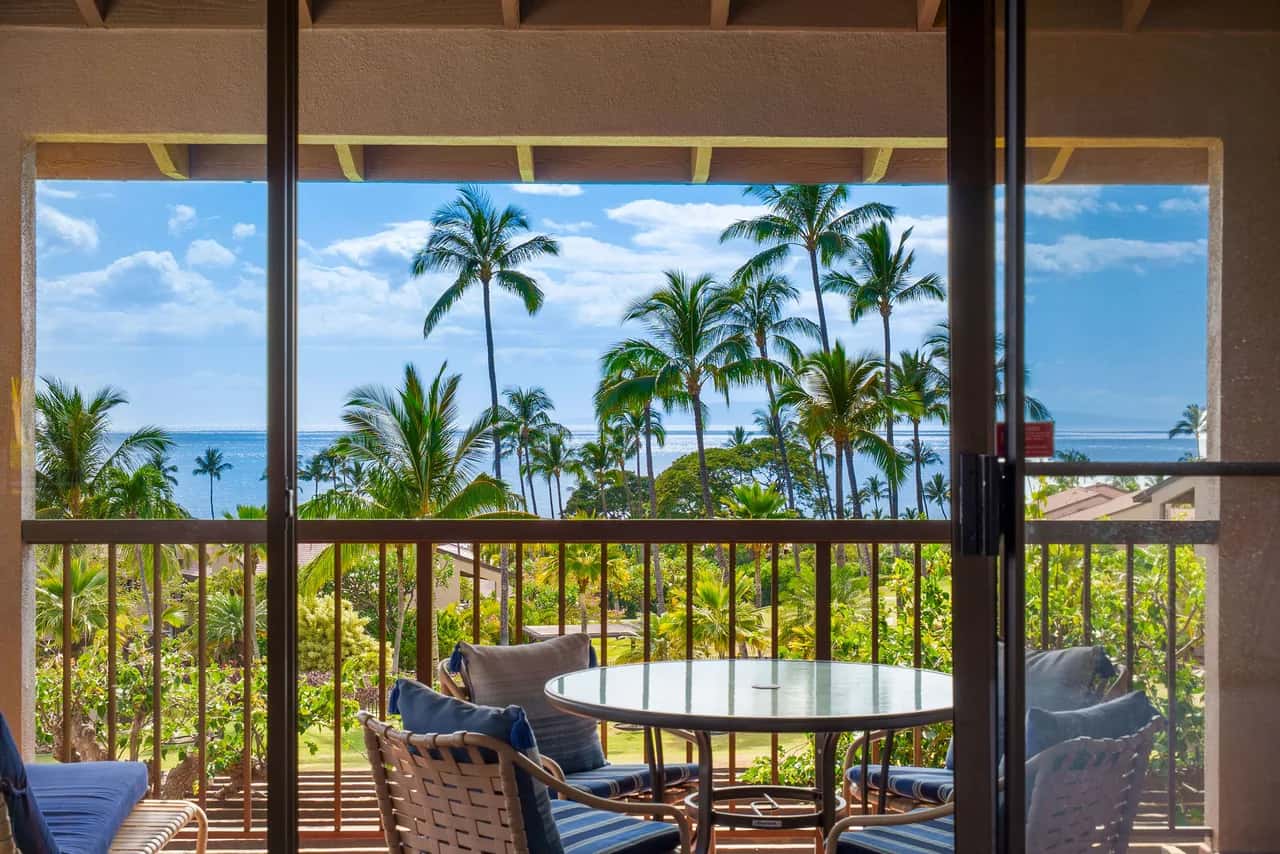 Wailea Ekahi 12D - Budget Friendly Ocean View Studio w/ Lanai, Kitchen, WD, & AC