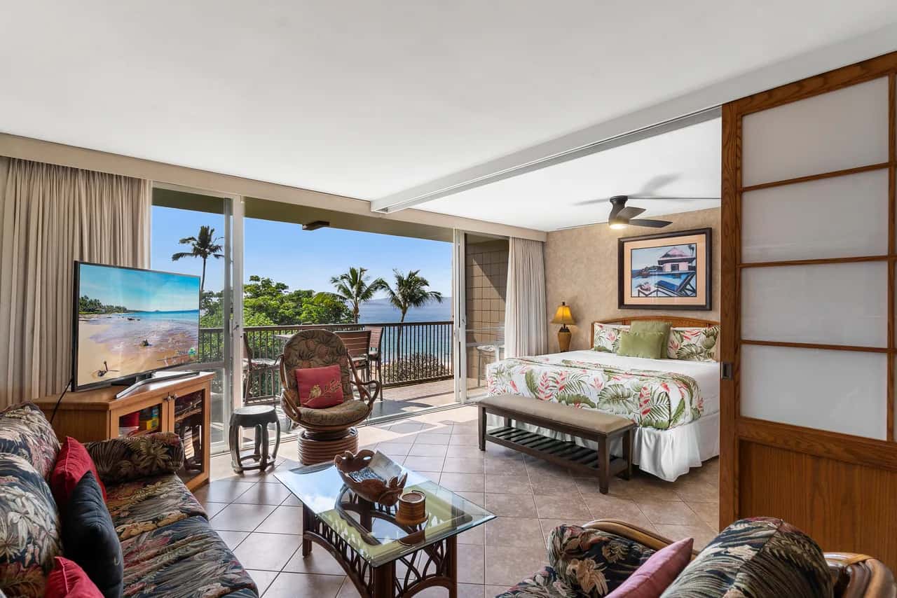 Mana Kai 314 - Experience Stunning Coastal Views on Keawakapu Beach, Split AC