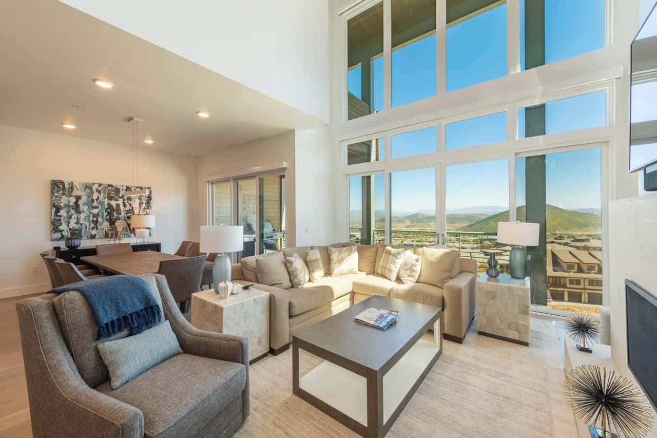 Haus am Hang mit fünf Schlafzimmern in Park City