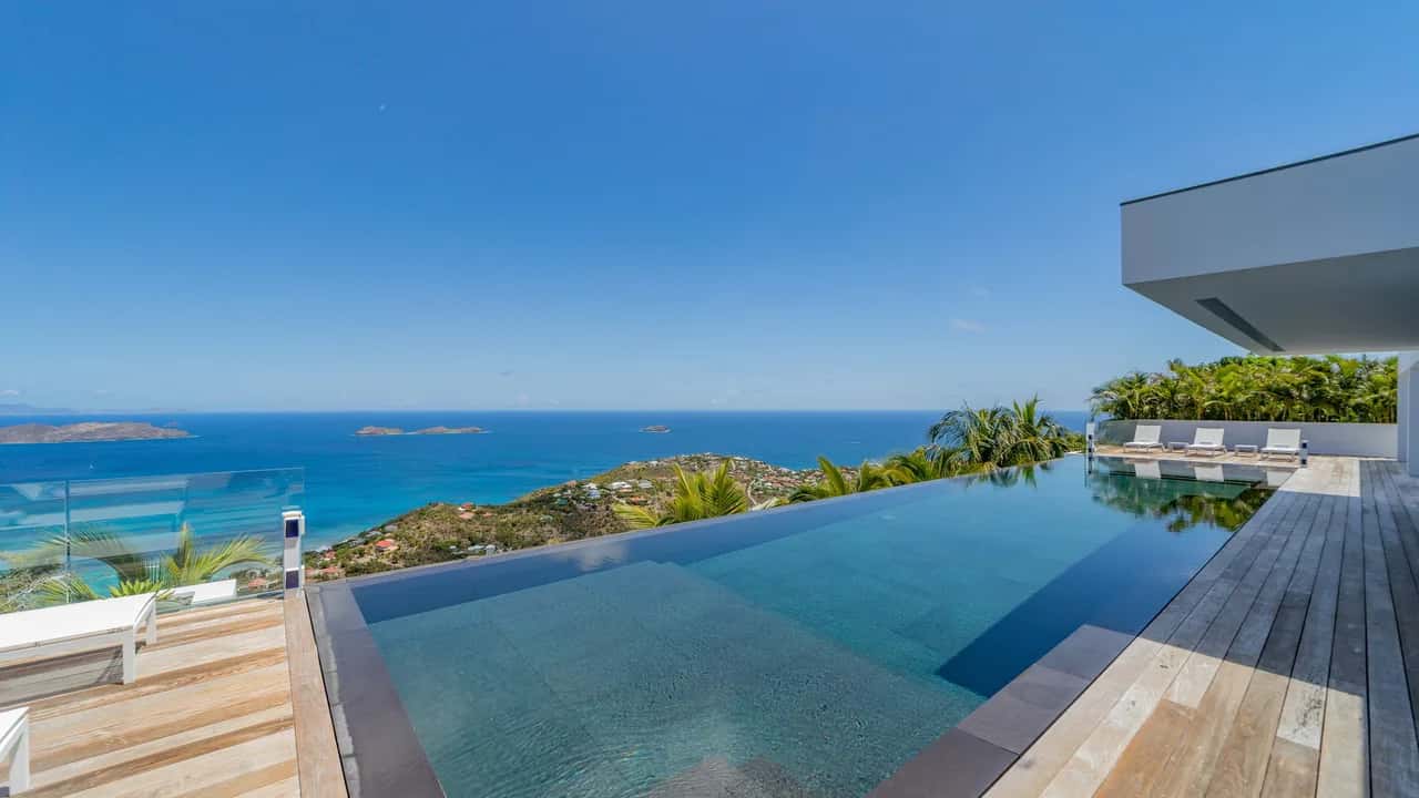Sparkling Water Villa with Calming Ocean Views