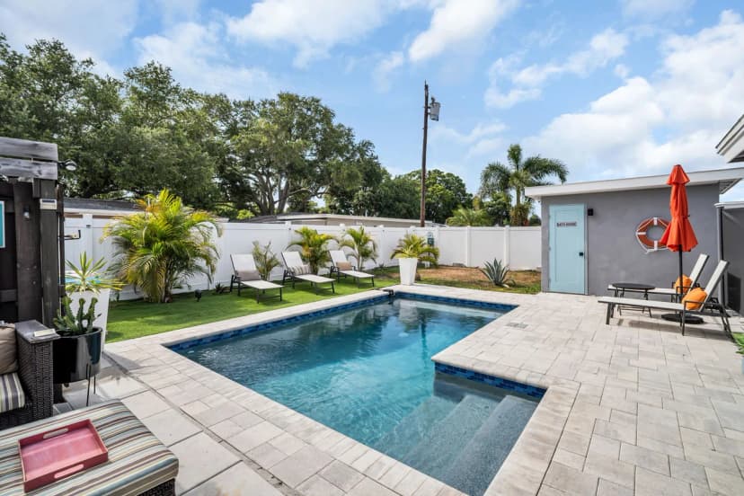 Modern Pet-Friendly Beach House w/ Heated Pool & Spa