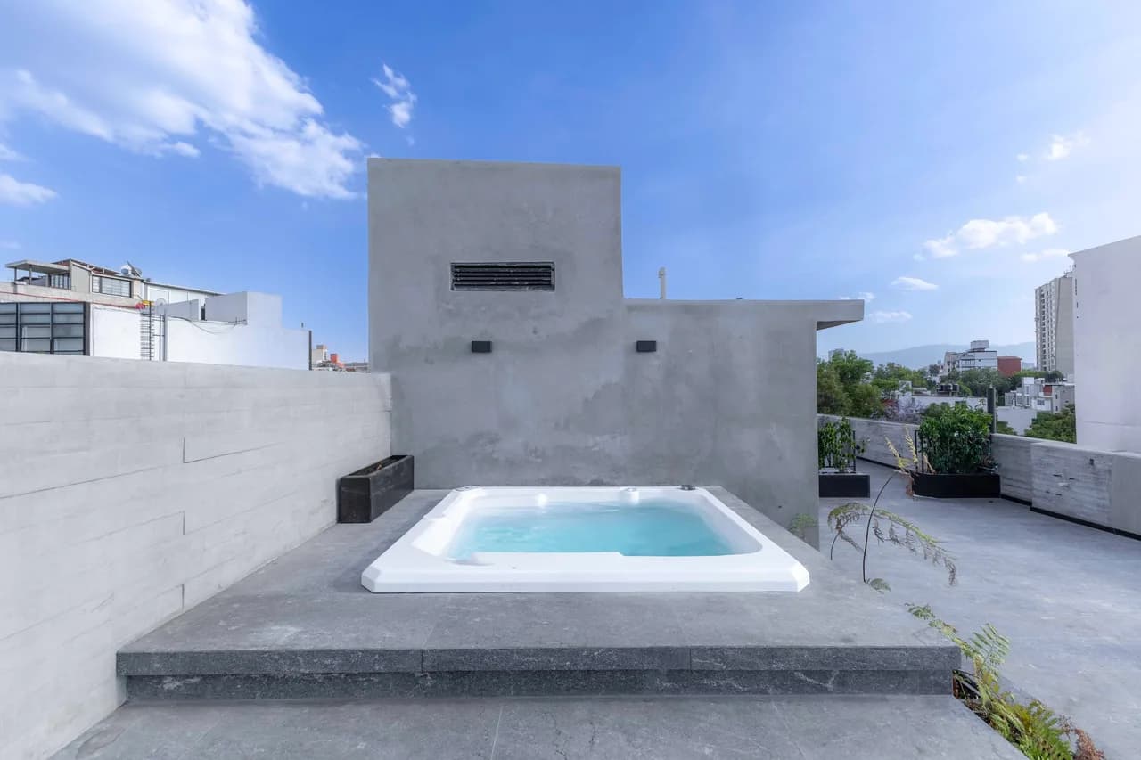 Photographic Patio Apartment in Hipódromo, Mexico City photo 3