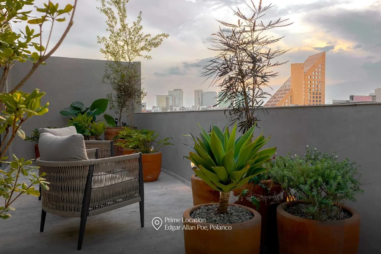 Elegant Balcony Apartment in Polanco, Foto 5