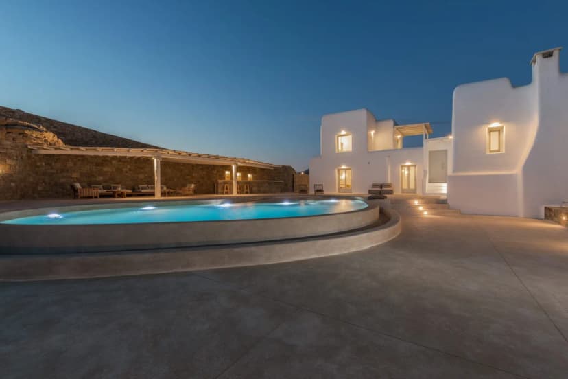 Mykonos 7-Bedroom Retreat with Aegean Views