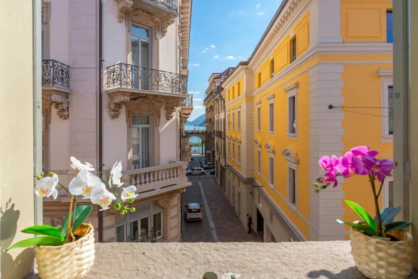 Heart of Lugano Apartment with Balcony