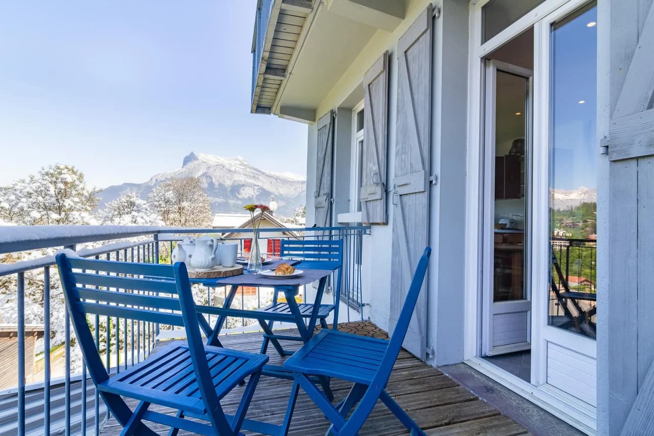 Apt Etchea- St Gervais, cozy family 3BR, parking & balcony photo 2