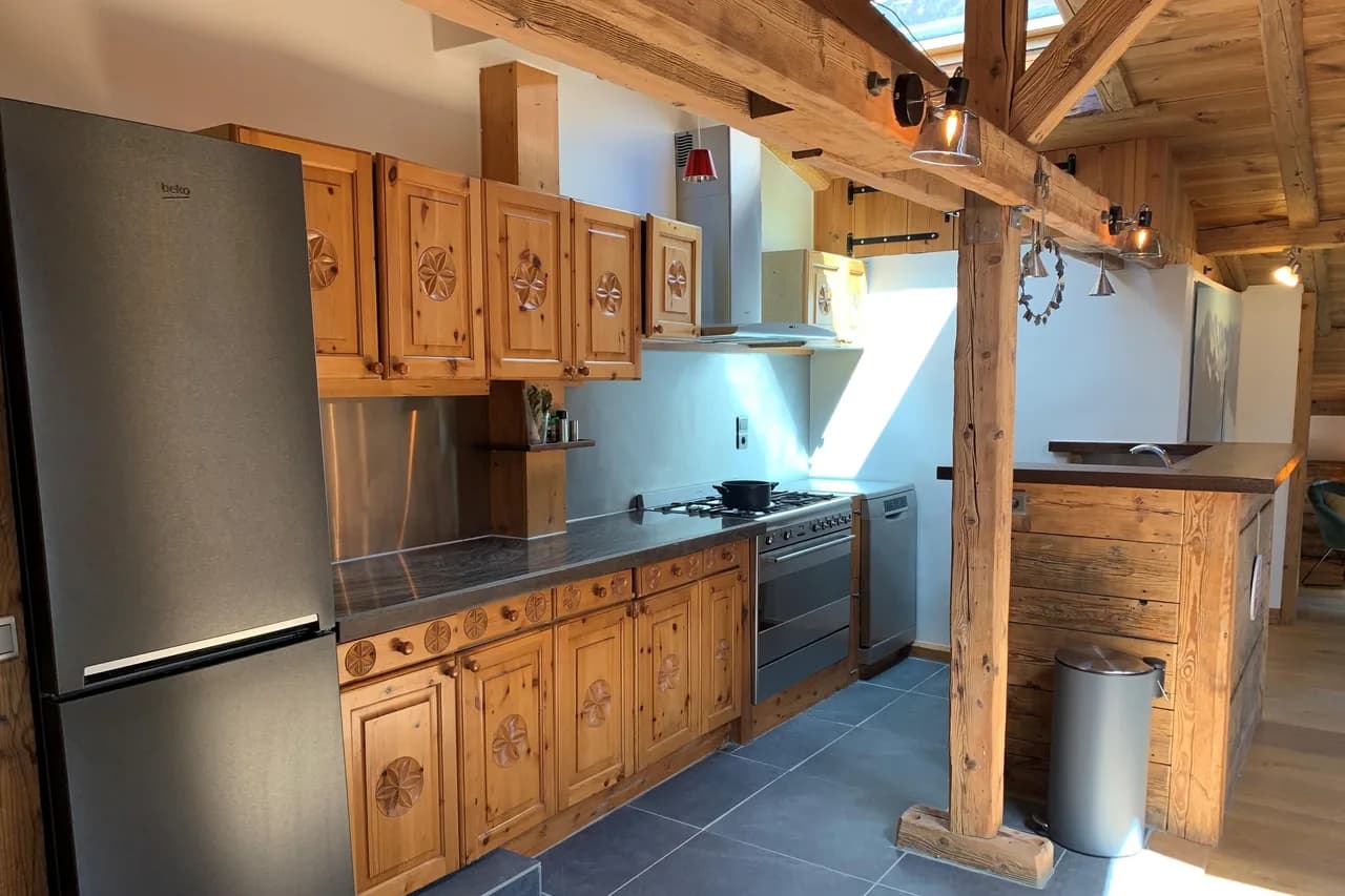 Le Beaulieu Chamonix Penthouse Loft | Kamin & Ausblick, Foto 4