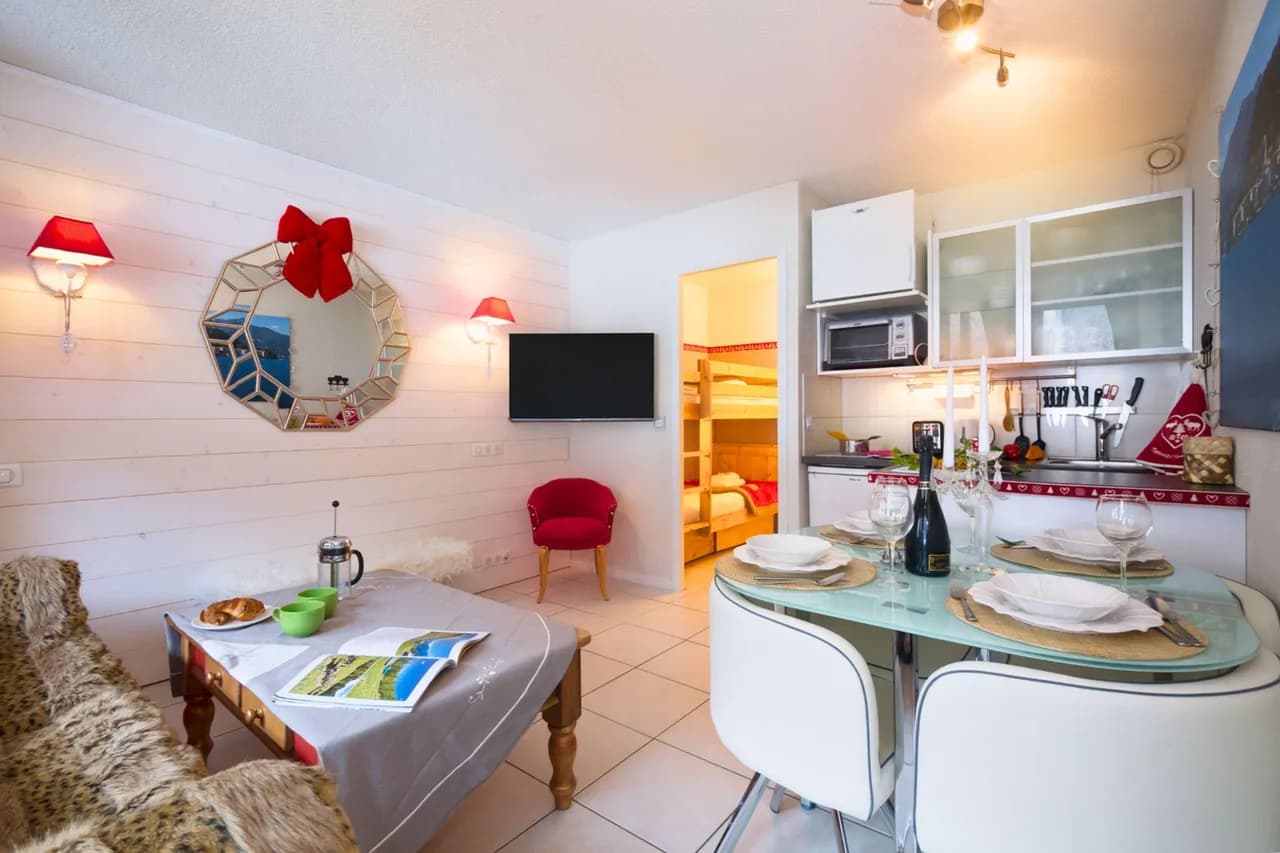 Cham Sud Grepon Paradis611 Mont Blanc Blick Studio, zu Fuß ins Zentrum, Foto 2