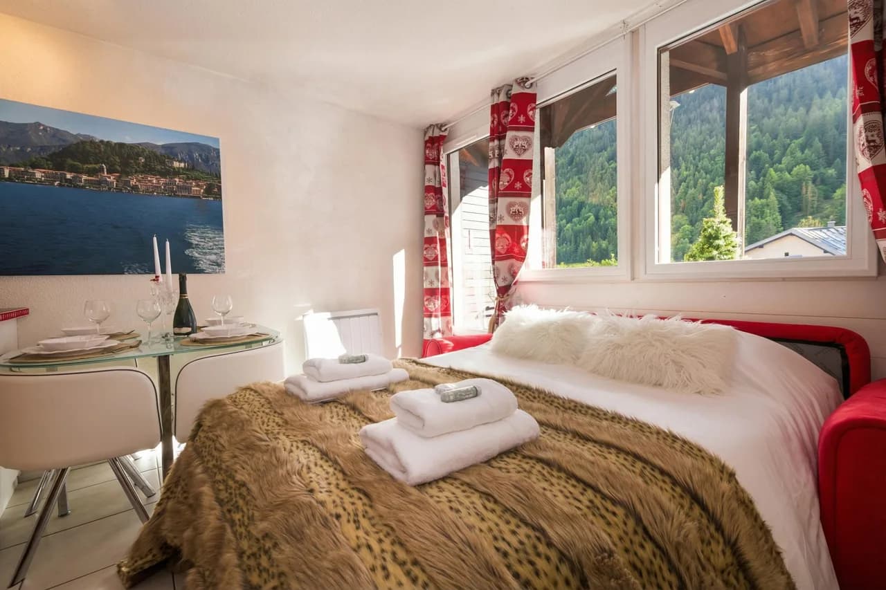 Cham Sud Grepon Paradis611 Mont Blanc Blick Studio, zu Fuß ins Zentrum, Foto 3