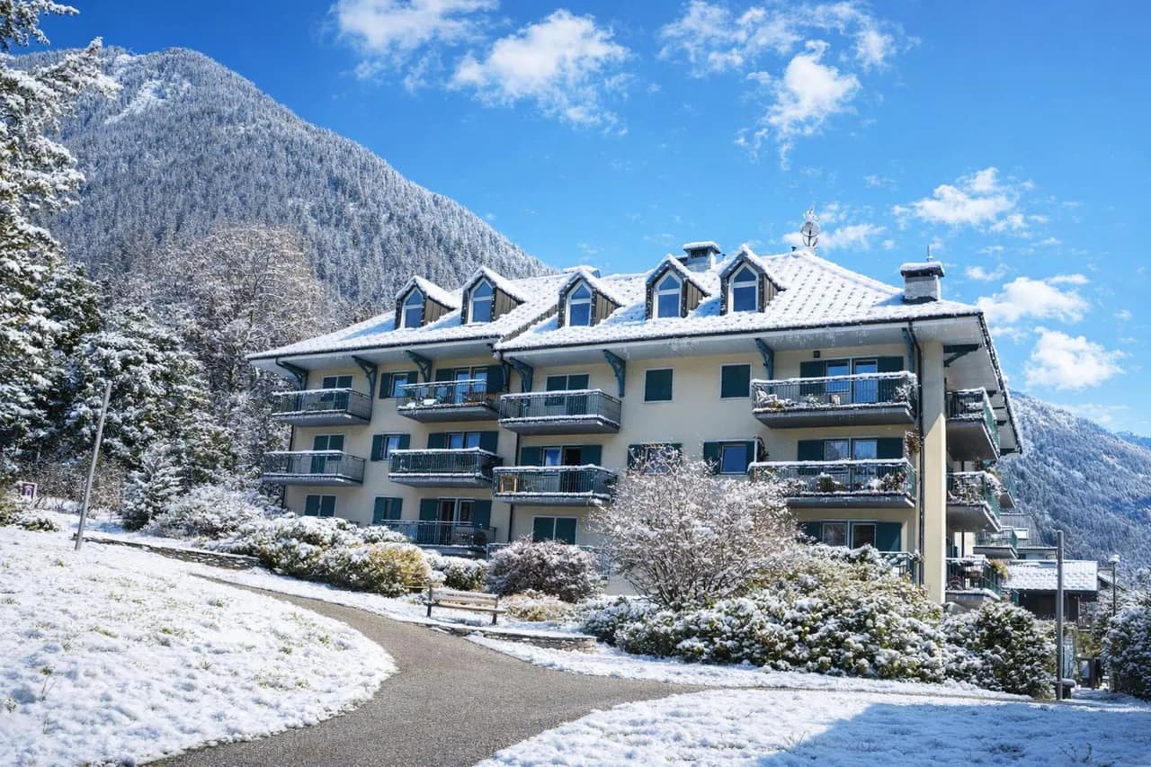 Jardins d'Androsace 17 Chamonix Zentrum Apt: Balkon + Parkplatz, 3 Min zur Brevent Gondel, Foto 2